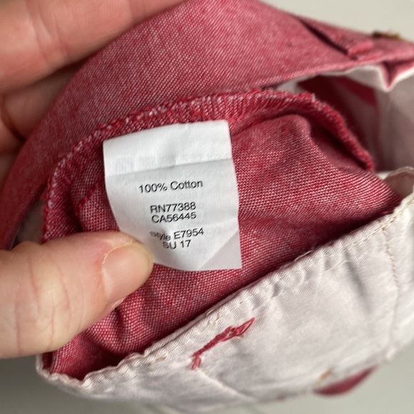 J. Crew 9" Gramercy Red Chambray Shorts 29 - Picture 6 of 7